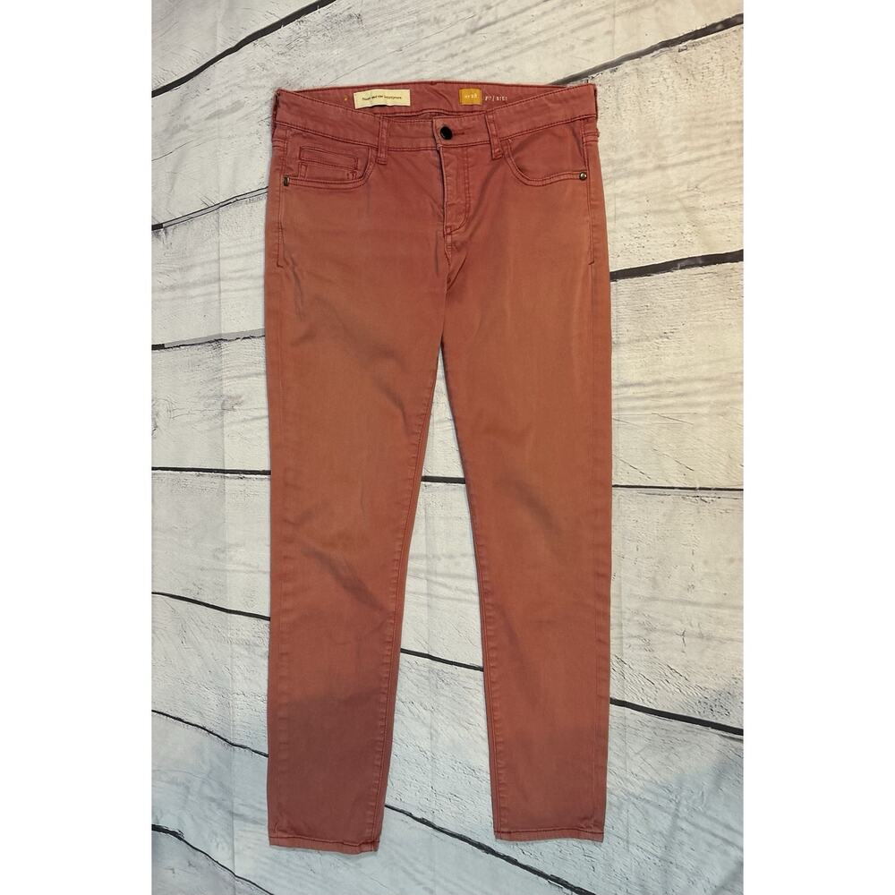 Anthropologie Pilcro and the Letterpress Sz 28 Stet Ankle Jeans Pink Rose